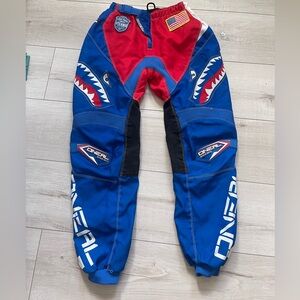 ONeal Element Afterburner Youth Blue/Red Motocross Pants